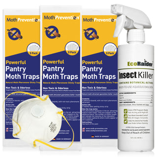 POWERFUL PANTRY MOTH KILLER KIT | Natural Biodegradable Treatment | 1 Room | Professional Grade