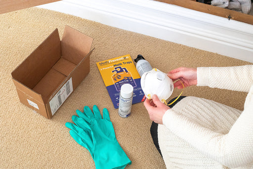 Moth-Prevention Killer Kit with protective mask and gloves