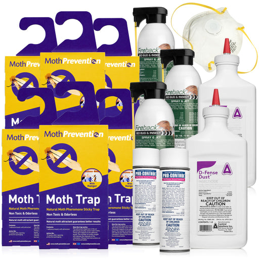 POWERFUL CARPET MOTH KILLER KIT | Fast-Acting Treatment | 2-3 Rooms |  Professional Grade