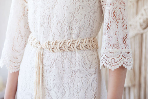 a stunning white lace dress