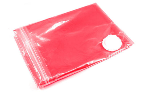 a vacuum sealed plastic storage bag