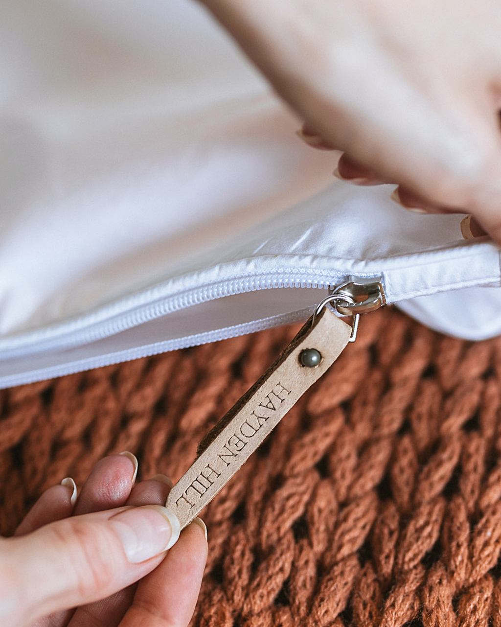 Long Organic Cotton Hanging Bag