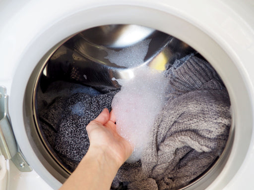 woolen sweaters in the washing machine