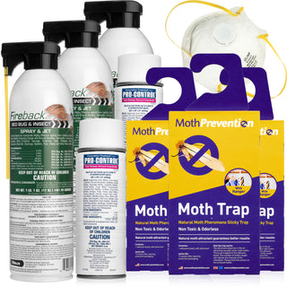 CLOTHES MOTH KILLER KIT | Large Infestation | 2 Rooms | Professional Grade