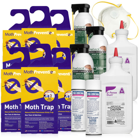 Powerful 2-3 Rooms Carpet Moth Killer Kit by Moth Prevention