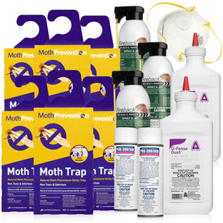 POWERFUL CARPET MOTH KILLER KIT | Fast-Acting Treatment | 2-3 Rooms | Professional Grade