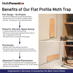 Catcher Labs Pantry Moth Traps - Non Toxic Kitchen Guardian Moth
