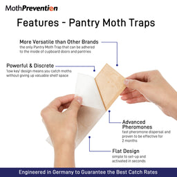 Greener Mindset Moth Traps for House - 7 Pack, Indoor Pheromone Pantry Moth  Trap with Convenient Hook for Home Infestation Prevention